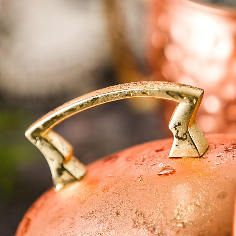 6 個 60 ミリリットルラバ銅マグカップステンレス鋼ハンマ - Mule Copper Mug のレビューと価格