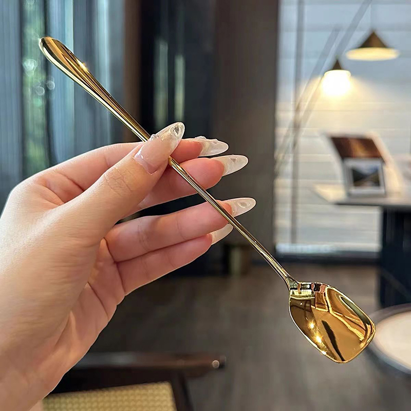 ステンレス鋼の長い柄の攪拌スプーン、創造的なアイスクリームの - Ice Pick Pick のレビューと価格