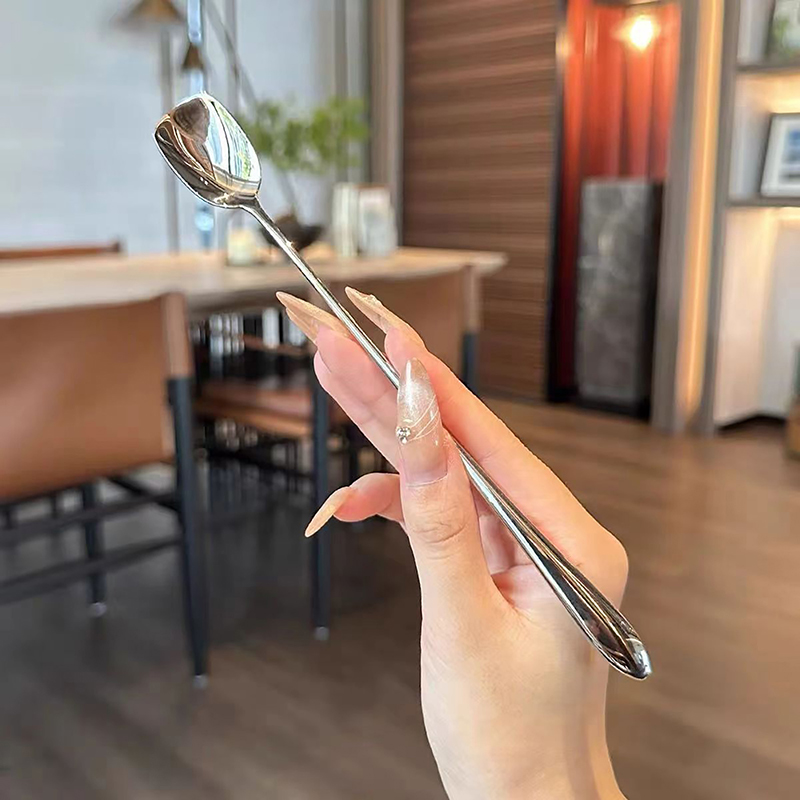 ステンレス鋼の長い柄の攪拌スプーン、創造的なアイスクリームの - Ice Pick Pick のレビューと価格