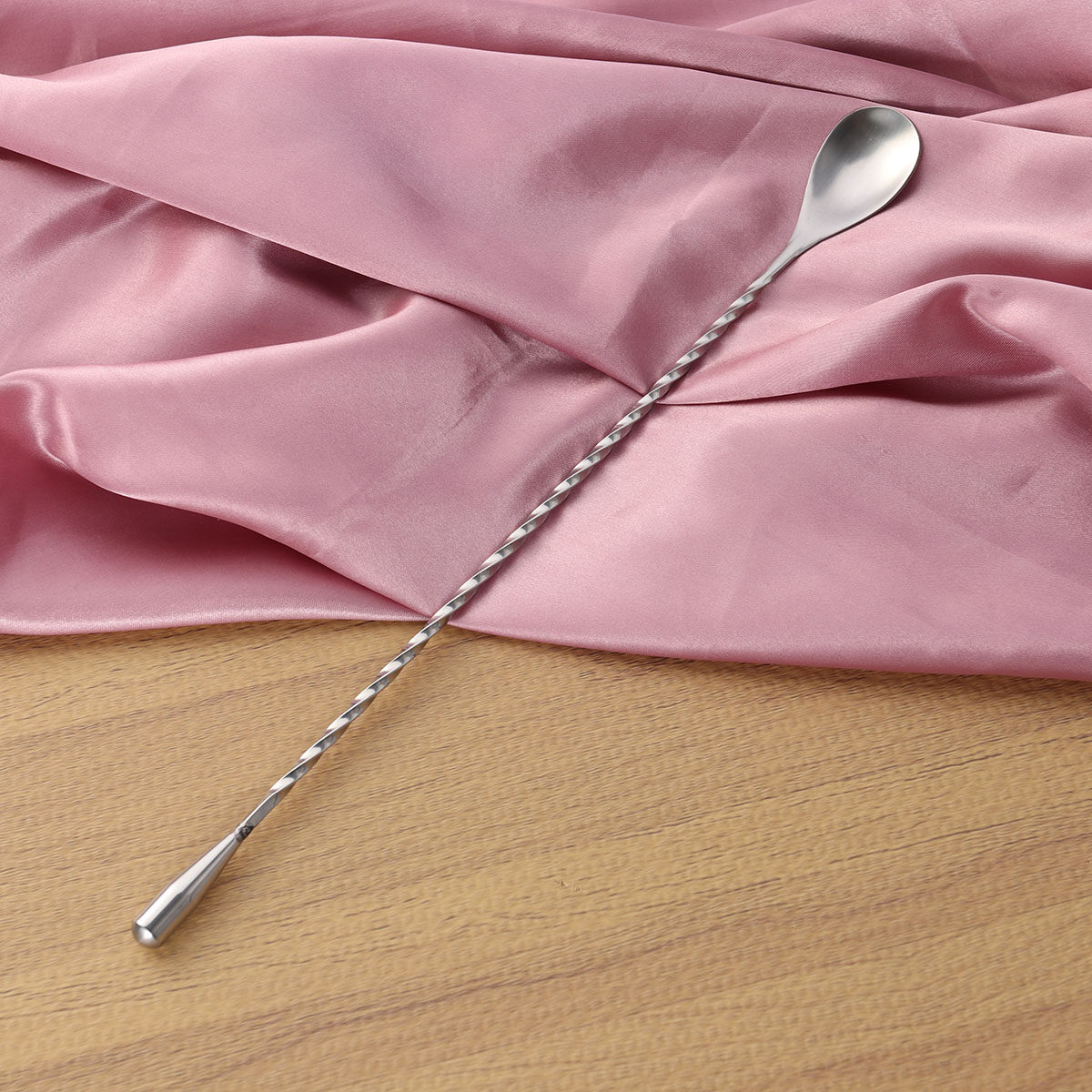 プロ仕様 31cm ツイストステンレススチール製カクテルスプ - Bar Spoon Twisted のレビューと価格