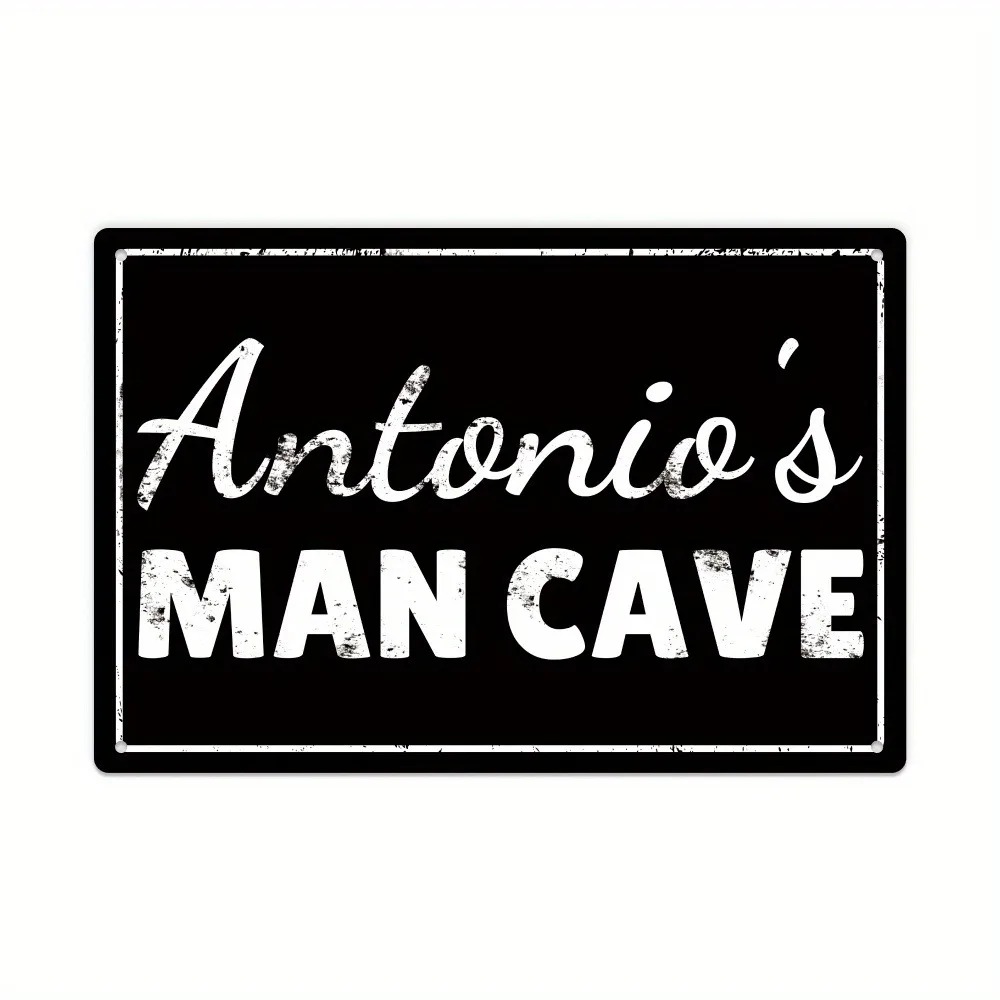 [2Dフラット] カスタムマンケーブメタルサイン 12x8イ - Home Bar Signs のレビューと価格