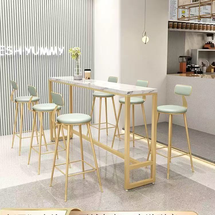 モダンなハイテーブル＆チェアセット、大理石トップ付き-耐久性 - Home Bar Lounge のレビューと価格